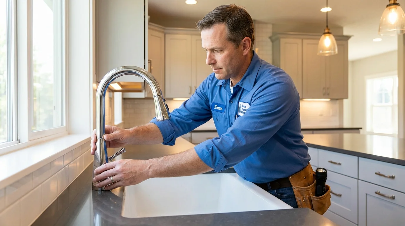 Kitchen faucet installation by Johns Plumbing LLC in Maringouin