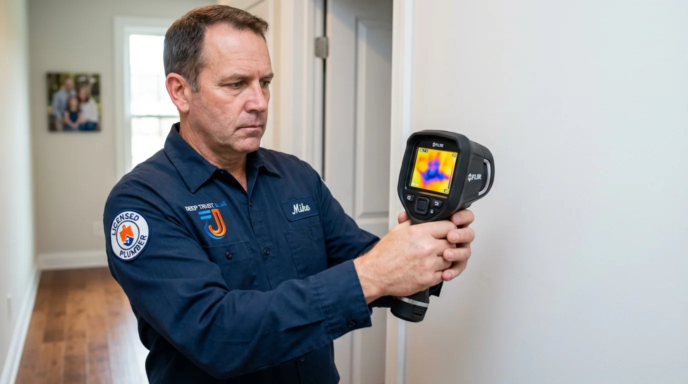 Thermal imaging leak detection by Johns Plumbing LLC in Maringouin